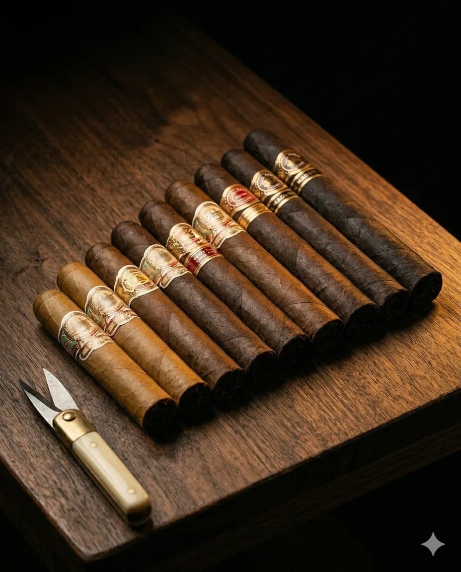Your First Ten Cigars — A curated journey from Macanudo to Liga Privada.