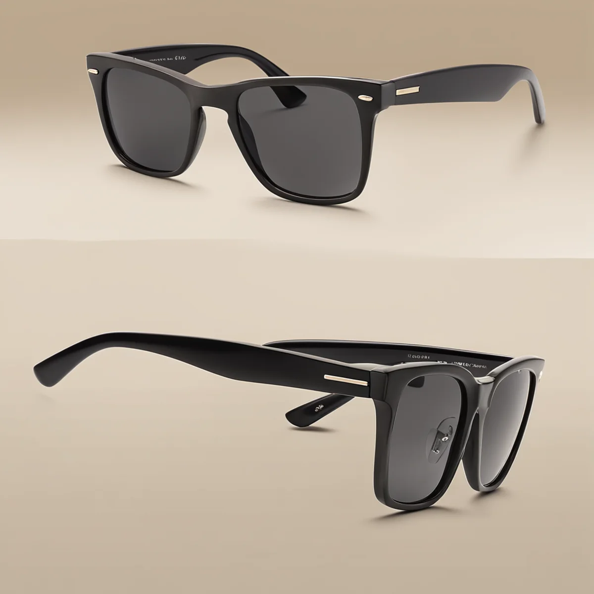 Timberland TB9200 polarized Wayfarer-style sunglasses in matte black acetate with smoked dark lenses