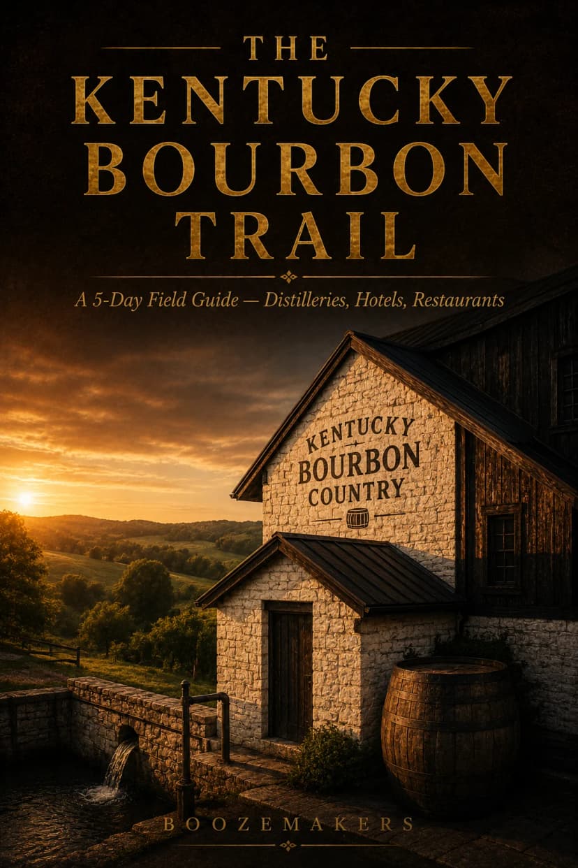The Kentucky Bourbon Trail 5-Day Itinerary — printable PDF cover