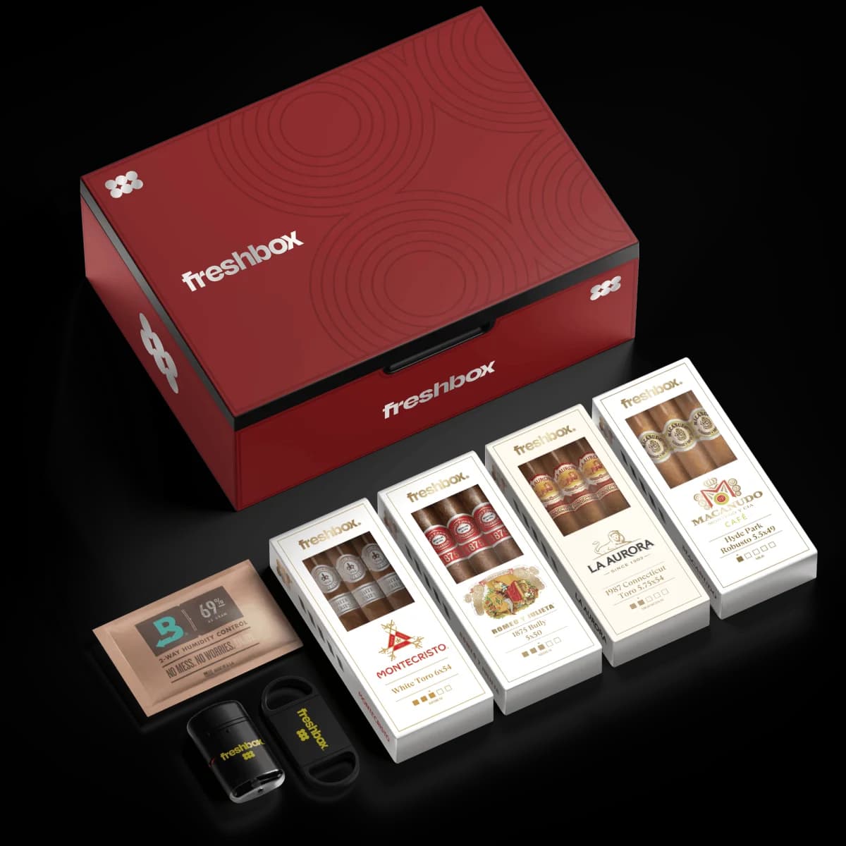 FreshBox Cigars Starter Kit — six premium cigars