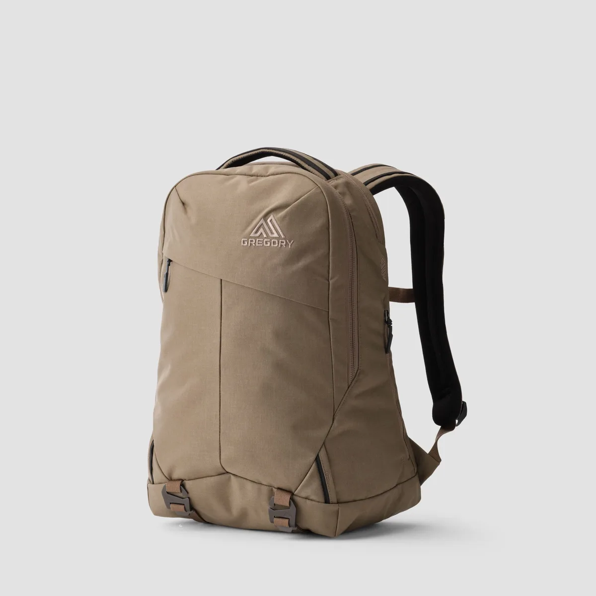 Desert Tan Gregory Outset 22 backpack, front three-quarter view