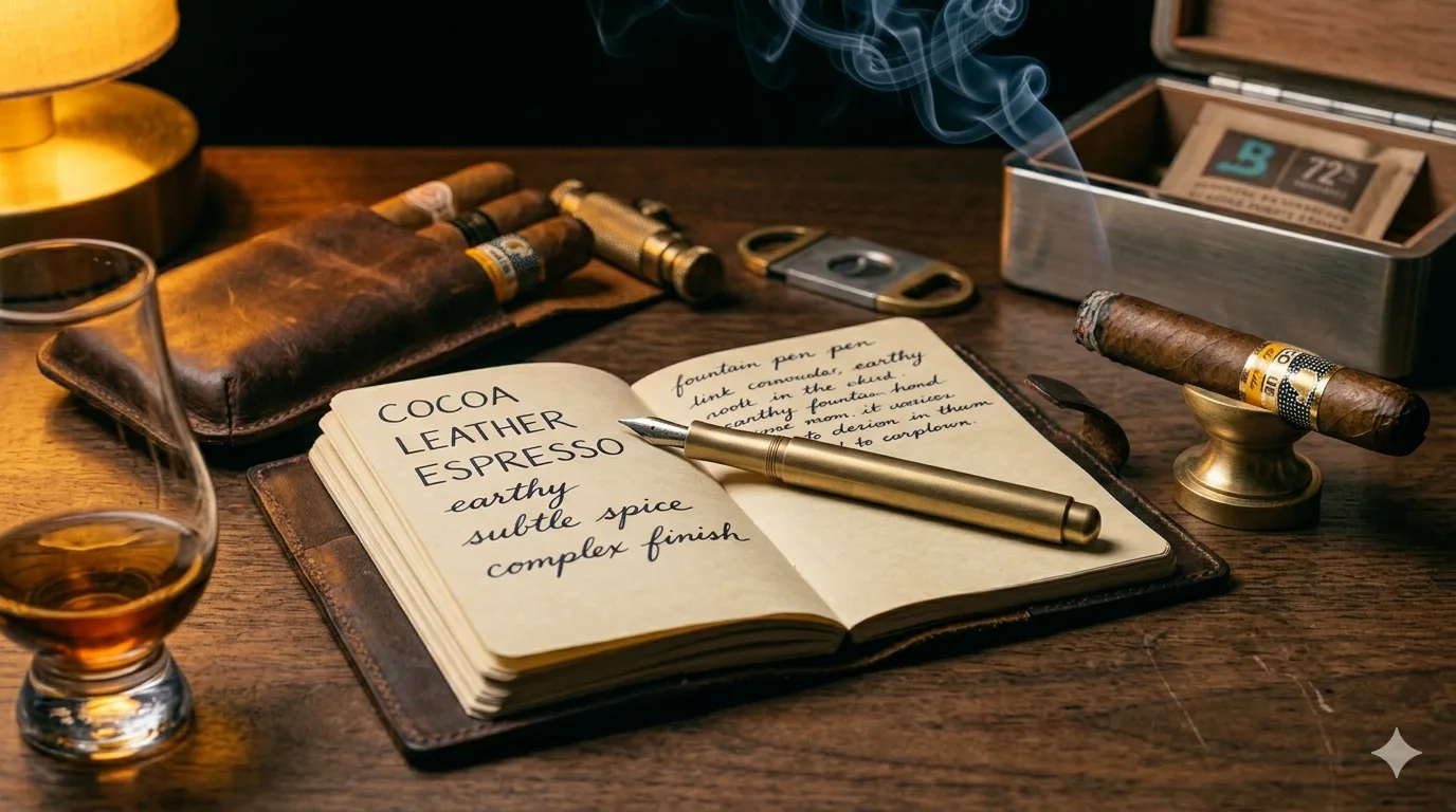 Tasting & Vocabulary — The three-act framework and a 25-word vocabulary worth keeping.