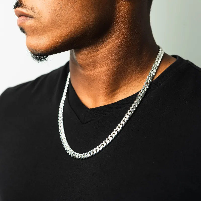 Miami Links pure .999 silver Cuban chain bracelet