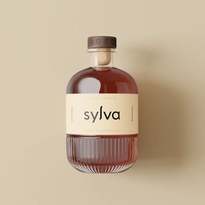 Sylva Orchard non-alcoholic aged spirit bottle